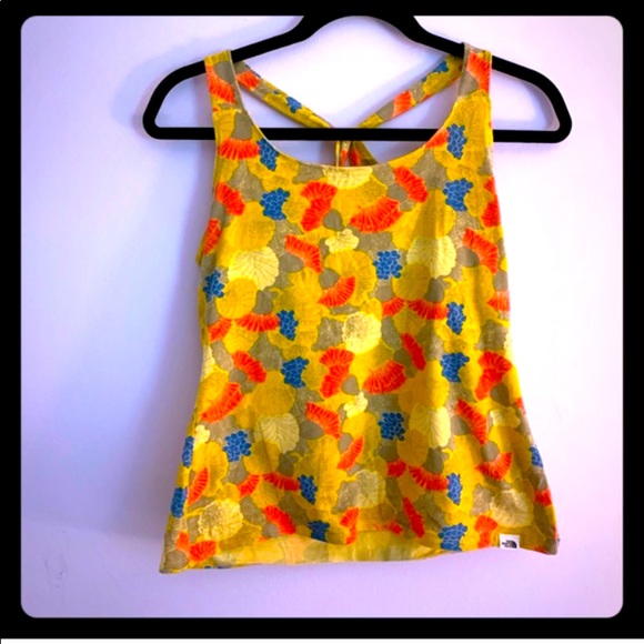 The North Face Floral Racerback Workout Tank M - Picture 3 of 7